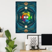 Cosmic Reconcilliation Mandala Poster (Thuiskantoor)
