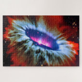 Cosmic roze rood sterrenstelsel dat landschap expl legpuzzel (Horizontaal)