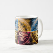 Cosmic Sacred Geometry God Mandala Mug | Multi Arm (Devant droit)