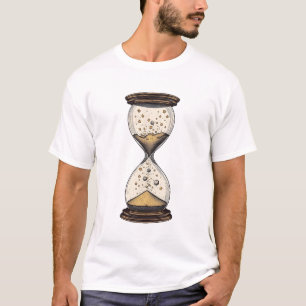 "Cosmic Sands" Zandloper Grafische T-shirt – Hemel