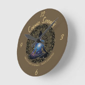 Cosmic Serenity Meditation | Galaxy Mandala Ronde Klok (Hoek)