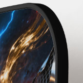 Cosmic Serve — Black Hole Over Center Court Pickleball Paddle (Links Detail)