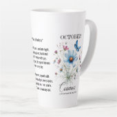 Cosmic Sip October Birth Flower Mug of Love (Angle droit)