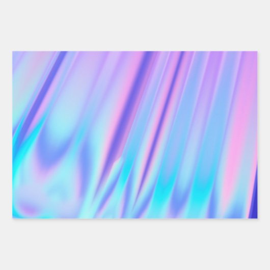 Cosmic Sky Roze Blauw Paarse Gradient Inpakpapier Vel (Voorkant 3)