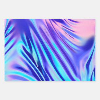 Cosmic Sky Roze Blauw Paarse Gradient Inpakpapier Vel