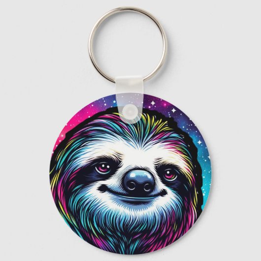Cosmic Sloth Sleutelhanger (Voorkant)