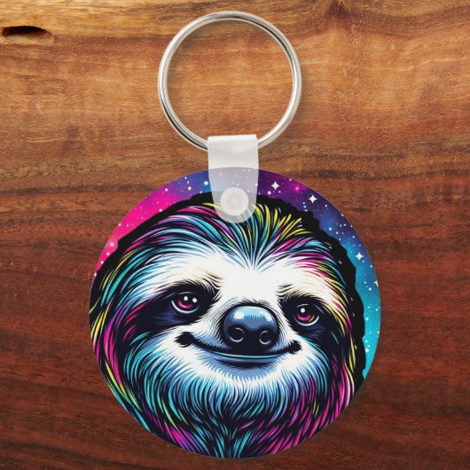Cosmic Sloth Sleutelhanger (Voorkant)