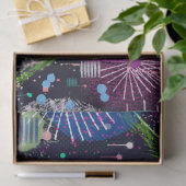 Cosmic Snow Storm: Abstract Maximalism Art Tissuepapier (Geschenk)