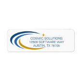 Cosmic Software Computerbedrijf Retouradres Etiket (Voorkant)