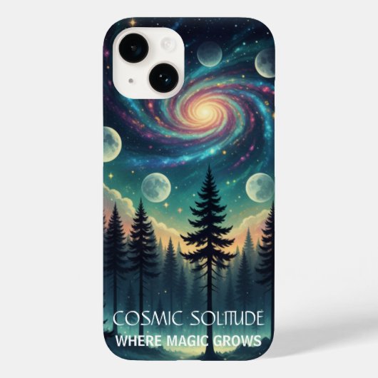 Cosmic Solitude Galaxy Forest • Maanfasen Case-Mate iPhone Case (Achterkant)