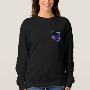 Cosmic Space Galaxy Alien Pocket Art Proud Trui