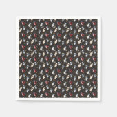 Cosmic space man fox cat stars pattern servet (Voorkant)