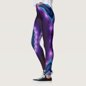 Cosmic Space Rave Neon Blacklight Mandala Leggings (Links)