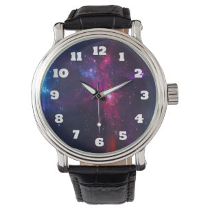 Cosmic Space Stars en Nebula Horloge