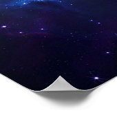 Cosmic Space Stars en Nebula Poster (Hoek)
