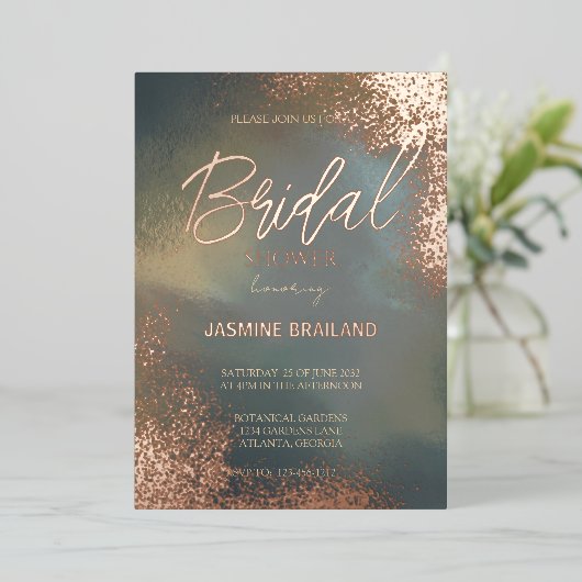 Cosmic Sparkle Hombre Wash Vrijgezellenfeest Folie Uitnodiging (Staand Voorkant)