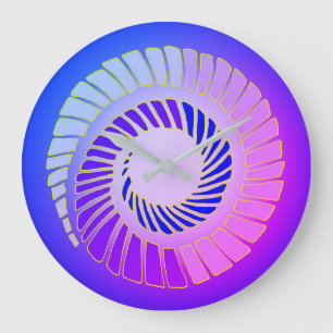 Cosmic Spiral Wall Clock Grote Klok