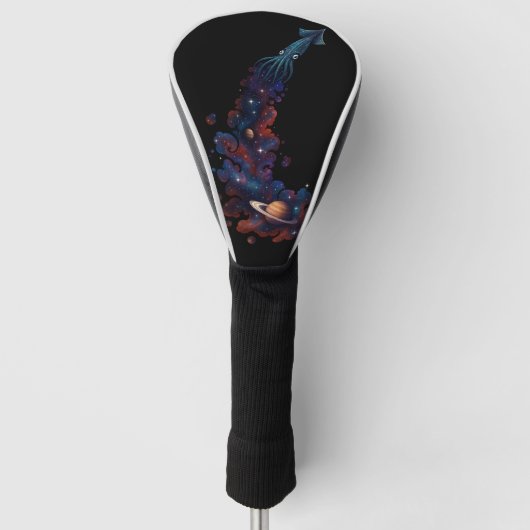 Cosmic Squid Space Odyssey Golfheadcover (Voorkant)