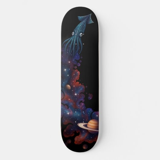 Cosmic Squid Space Odyssey Skateboard (Voorkant)