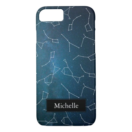 Cosmic Star Constellations - Aangepaste naam Case-Mate iPhone Case (Achterkant)