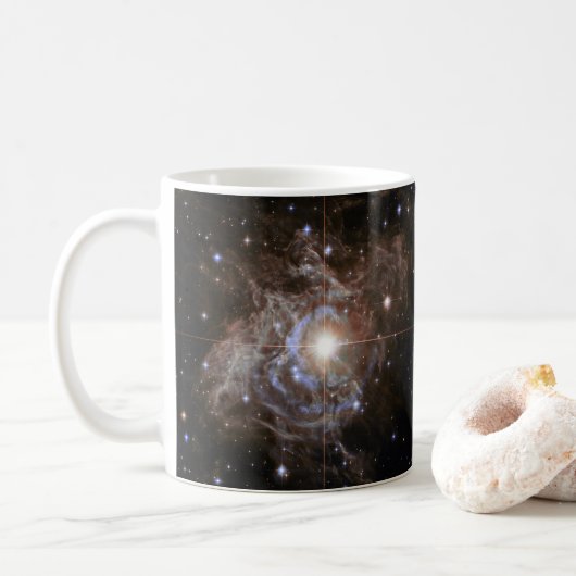 Cosmic Star Holiday Wreath Koffiemok (Met donut)