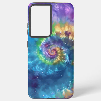 Cosmic Stropdas-Dye Swirl - Levendig Psychedelic G Samsung Galaxy Hoesje