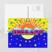 Cosmic Style Hillary Celebration Poster Briefkaart (Voorkant / Achterkant)
