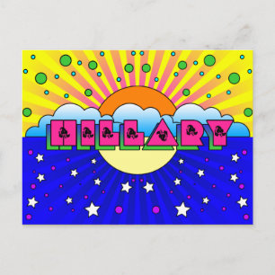 Cosmic Style Hillary Celebration Poster Briefkaart