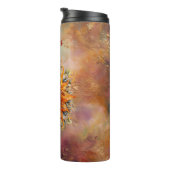 Cosmic Sun Face Digitale Kunst Gepersonaliseerd Thermosbeker (Geroteerd rechts)