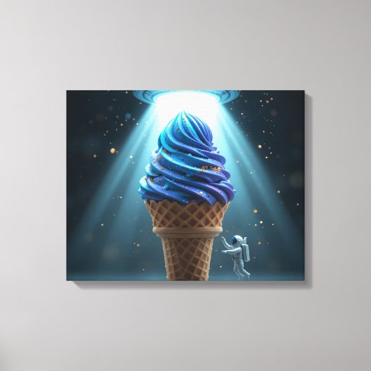 Cosmic Sundae Abduction Canvas Afdruk (Voorkant)