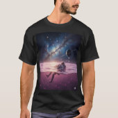 Cosmic Sunset Astronaut T-Shirt (Devant)