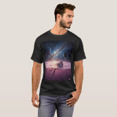Cosmic Sunset Astronaut T-Shirt (Devant entier)