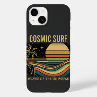 Cosmic Surf Retro Wave • Vintage Zonsondergang Sur