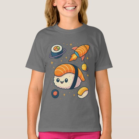Cosmic Sushi Adventure T-shirt (Voorkant)