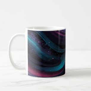 🌌 Cosmic Swirls: Galaxy-Inspired Abstract Design Koffiemok
