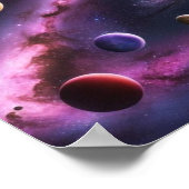 Cosmic Symphony of Planets and Galaxies Poster (Hoek)