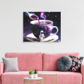 Cosmic Tea Party Canvas Afdruk (Insitu (Woonkamer))