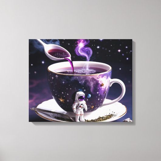 Cosmic Tea Party Canvas Afdruk (Voorkant)