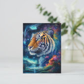 Cosmic Tiger Briefkaart (Staand voorkant)