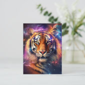 Cosmic Tiger Briefkaart (Staand voorkant)