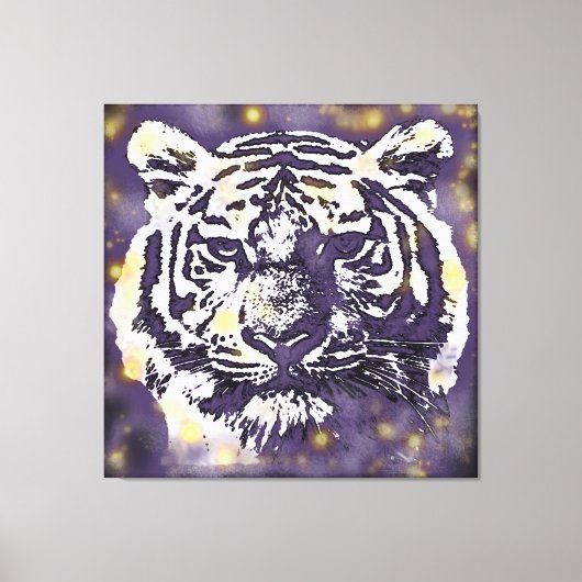 Cosmic Tiger Canvas Afdruk (Voorkant)