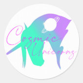 Cosmic Unicorn Officiële Stickers (Voorkant)