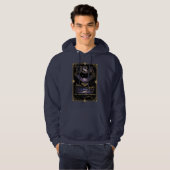 Cosmic USA Eagle Celestial Map Art Hoodie (Voorkant volledig)
