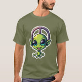 Cosmic Vibes - Funky Alien T-shirt Collectie (Voorkant)