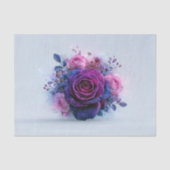 Cosmic Violet Roos Decoupage Tissuepapier (Voorkant)