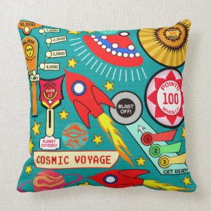 Cosmic Voyage Flipperkast Kussen
