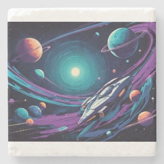 Cosmic Voyage Stenen Onderzetter