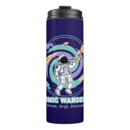 Cosmic Wanderer Astronaut Telescop Thermosbeker