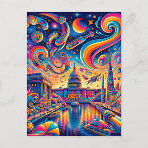 Cosmic Washington DC Briefkaart