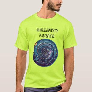 Cosmic Whirlpool Logo met zwaartekracht als thema T-shirt
